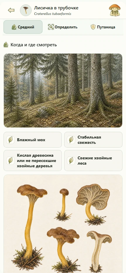 Таблицы видов